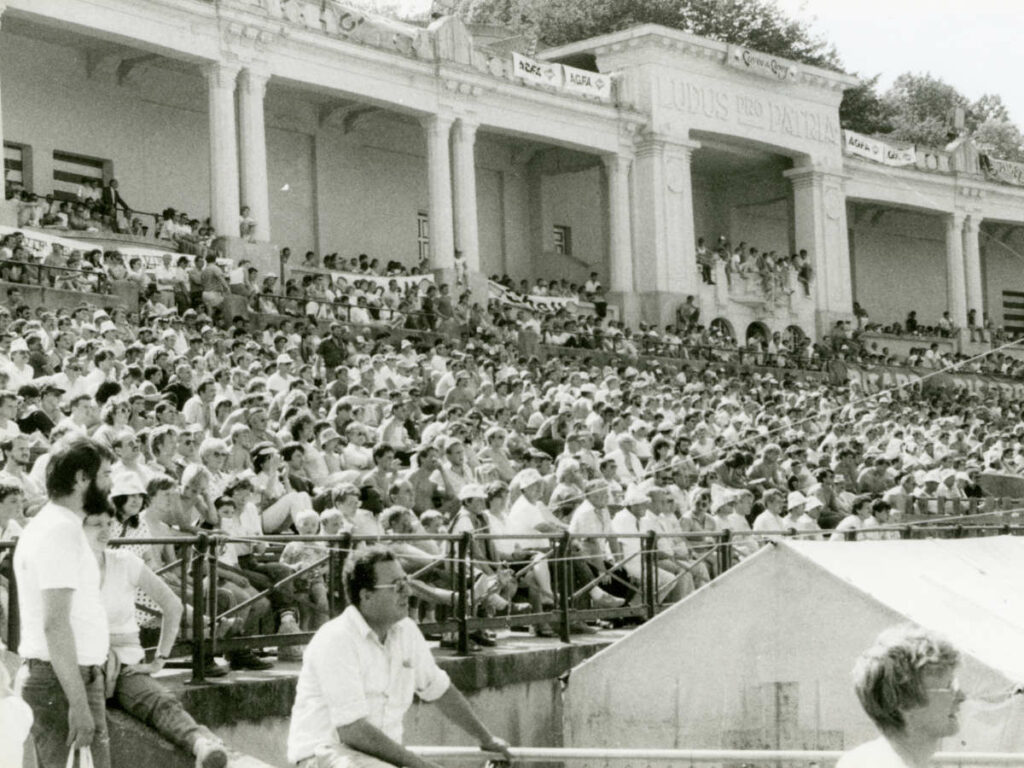 public à l'esplanade